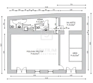 RIJEKA, POSLOVNI PROSTOR 117,90m2