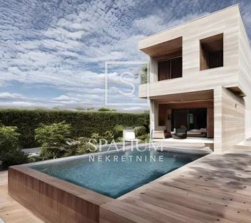 LIŽNJAN, MODERNA KUĆA SA BAZENOM I PREDIVNIM POGLEDOM NA MORE - cover