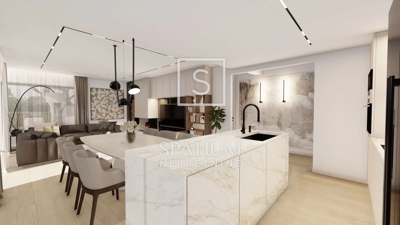 RUBEŠI, STAN U NOVOGRADNJI 3S+DB S POGLEDOM NA MORE - cover