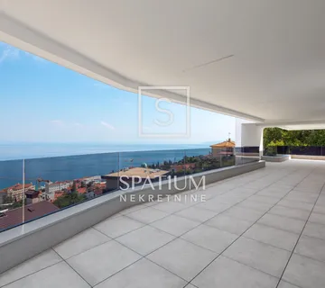 OPATIJA, VRHUNSKI PENTHOUSE U NOVOGRADNJI S KROVNOM TERASOM I BAZENOM - cover