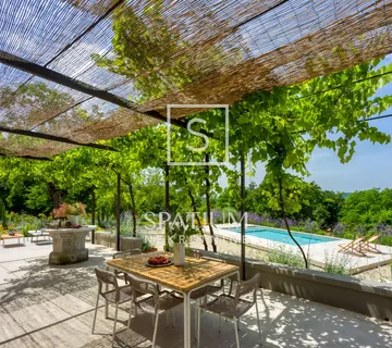 LABIN, KAMENA VILA SA PANORAMSKIM POGLEDOM - cover