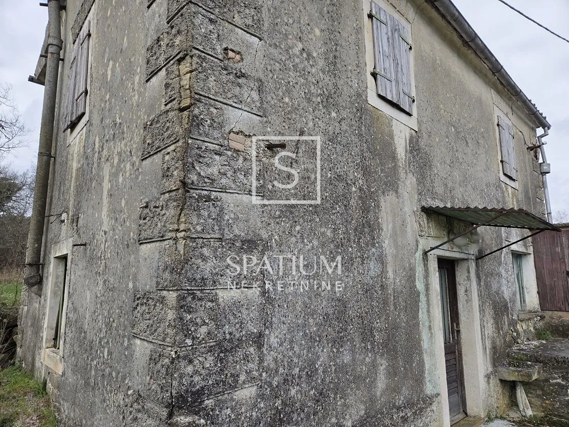 KRŠAN, KAMENA KUĆA, ZGRADA I GARAŽA ZA RENOVACIJU - cover