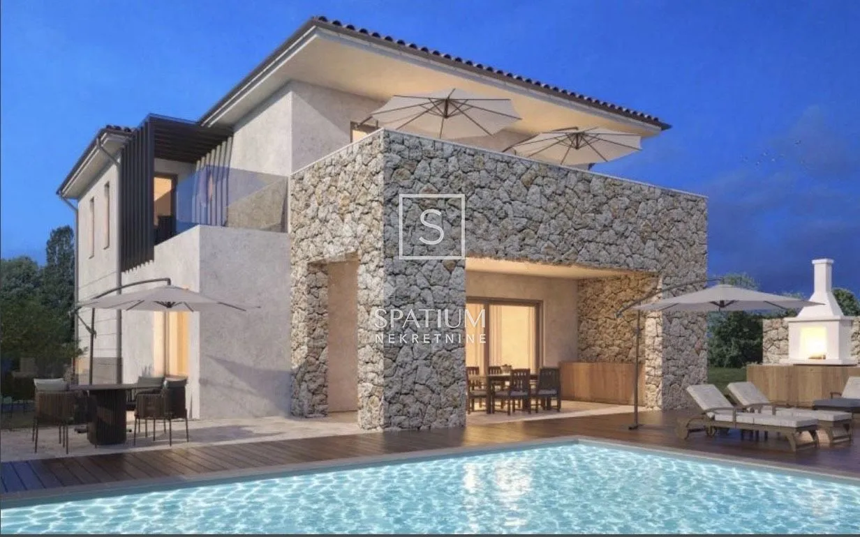 OTOK KRK, MALINSKA, PROJEKT ZA DVIJE VILE S GRAĐEVINSKOM DOZVOLOM - cover