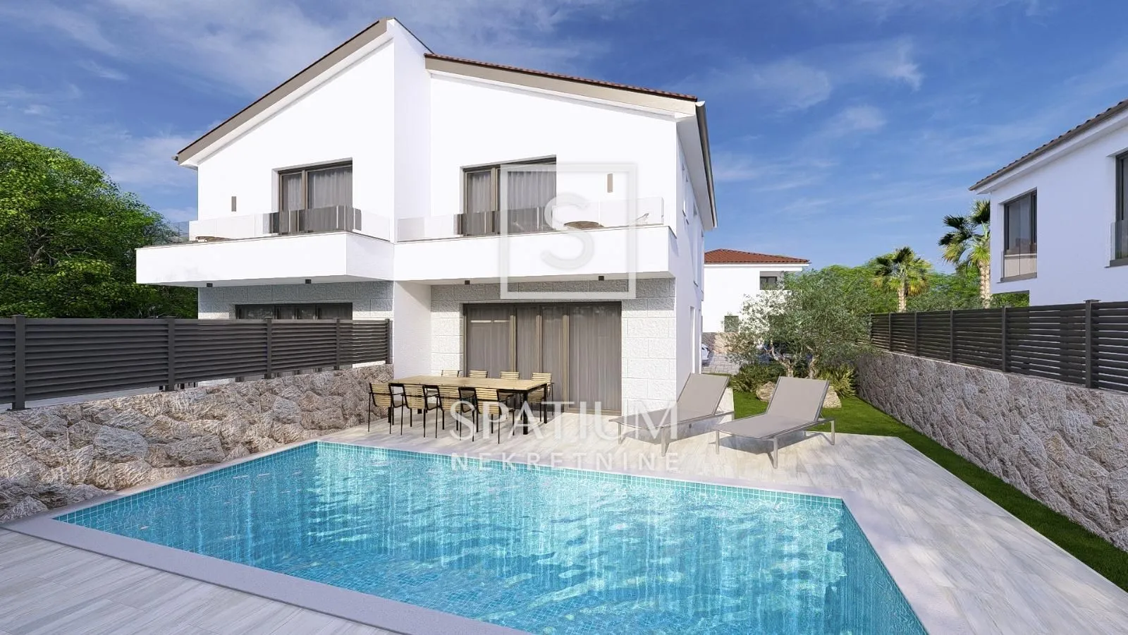 OTOK KRK, MALINSKA, DVOETAŽNI STAN U NOVOGRADNJI S BAZENOM - cover