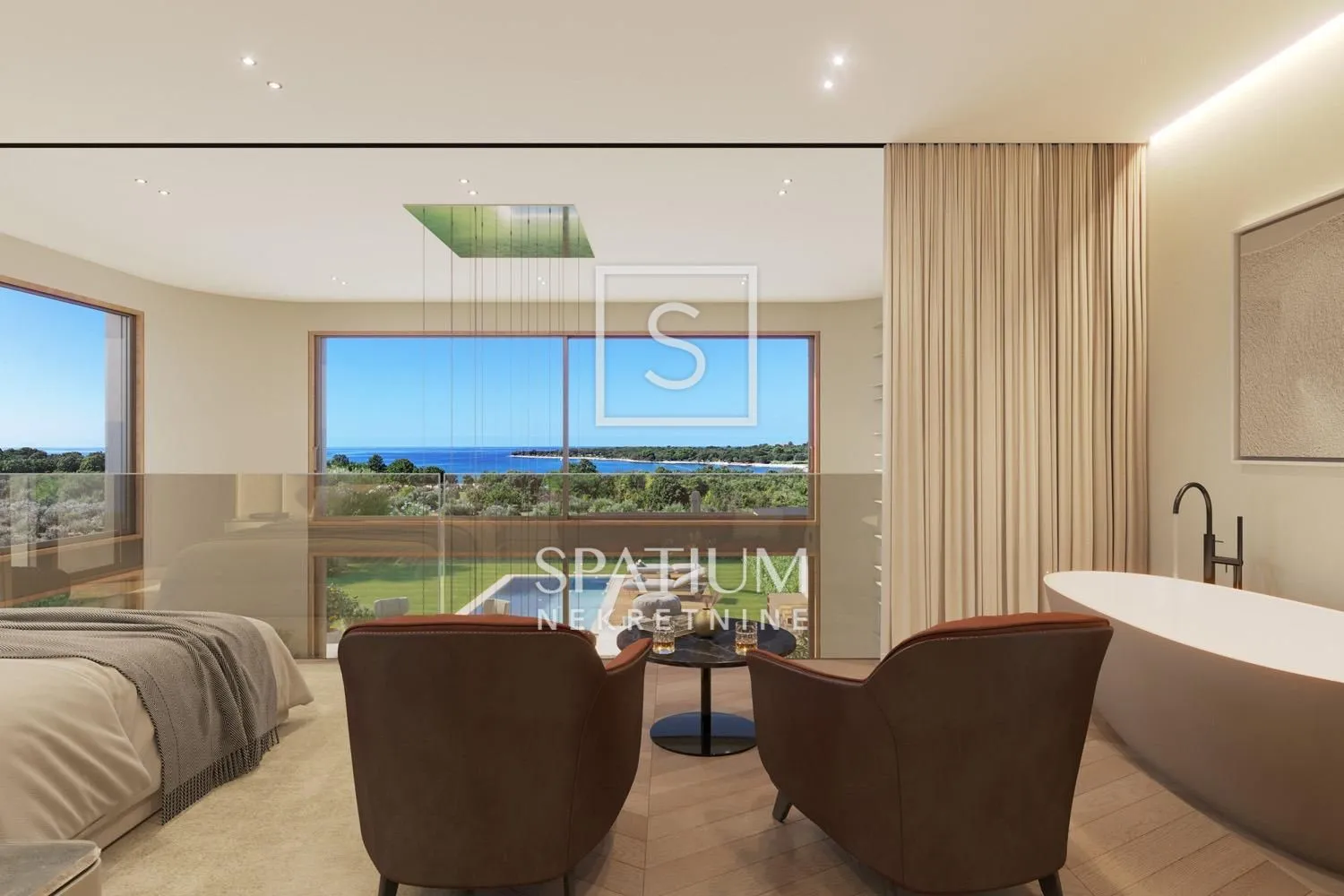 POREČ, TROSOBAN LUKSUZAN STAN S BAZENOM, 300M OD MORA - cover