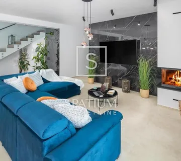 ŽMINJ, ISTRA, MODERNA VILA SA 5 SPAVAĆIH SOBA I BAZENOM - cover