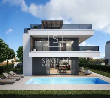 POREČ, MODERNA KUĆA S PANORAMSKIM POGLEDOM NA MORE - cover