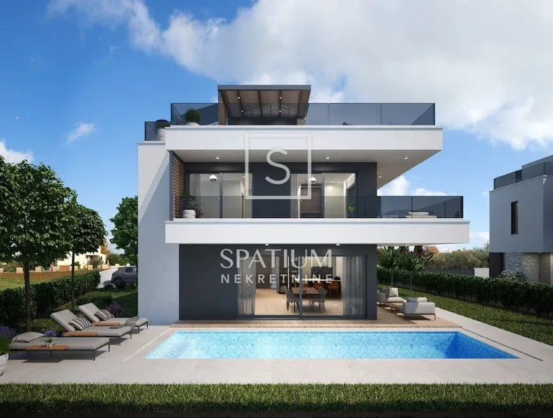 POREČ, MODERNA KUĆA S PANORAMSKIM POGLEDOM NA MORE - cover