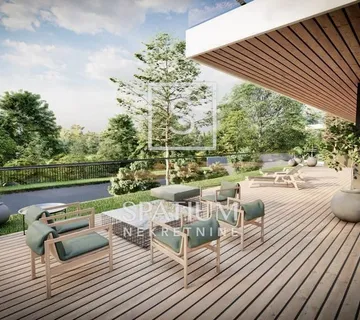 BIVIO, DVOSOBAN STAN S PRIVATNIM BAZENOM I PARKINGOM - cover