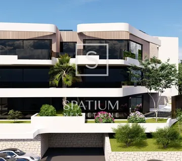 LOVRAN, PRIZEMNI STAN U NOVOGRADNJI S BAZENOM - cover