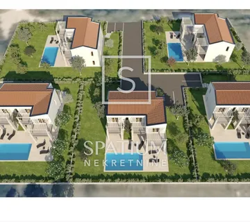 LABIN OKOLICA, GRAĐEVINSKO ZEMLJIŠTE 3800m2 ZA 5 KUĆA - cover