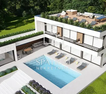 KAŠTELIR, VILA S PANORMSKIM POGLEDOM NA MORE - cover