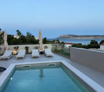 Luksuzna kuća Caska, pogled na more, bazen, sauna, otok Pag - Caska, Novalja