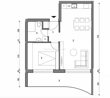 Stan, novogradja Sloboština, 1S+DB, Zagreb