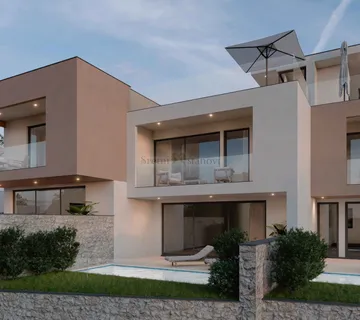 Luksuzna kuća Vodice, bazen, jacuzzi, krovna terasa, 3S+DB