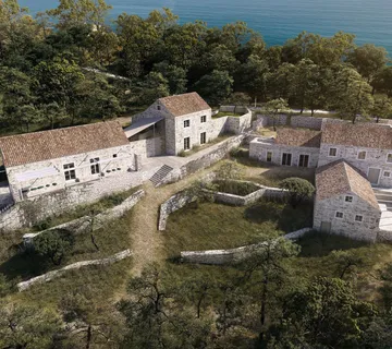 Teren 1. red do mora zemljište otok Šipan s projektom 54608m2, Suđurađ - Šipanska Luka, Dubrovnik