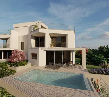 Kostrena , luksuzna kuća dvojnica s bazenom i okućnicom - cover