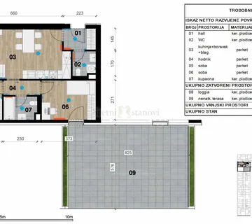 Stan Zagreb Črnomerec, Zapadni kolodvor 2S+DB trosobni novogradnja - cover