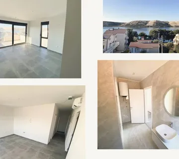 Stan apartman Stara Novalja, otok Pag, pogled na more, 1S+DB - cover