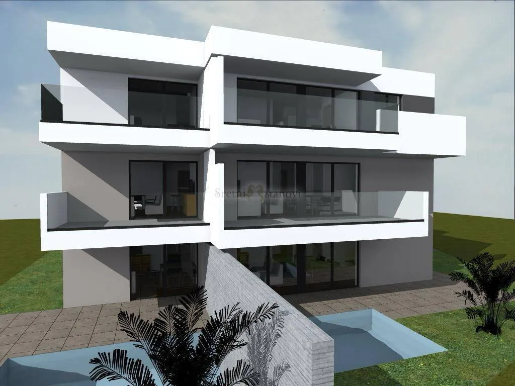 Apartman Novalja, 3 S + DB, pogled na more - cover