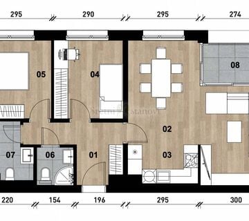 Penthouse stan Zagreb Črnomerec, Zapadni kolodvor 2S+DB trosobni novogradnja - cover