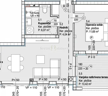 Stan novogradnja Vodice, 1S+DB - cover