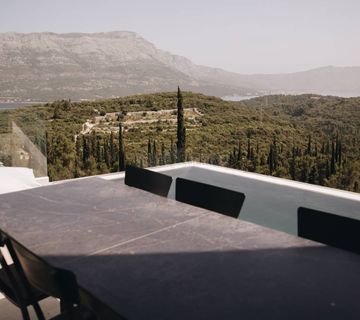 Luksuzna kuća Korčula, predivan pogled na more, bazen, sauna - cover