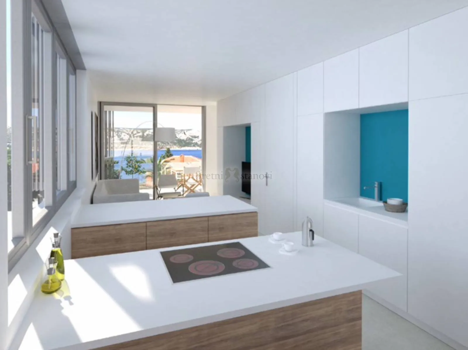 Stan Stara Novalja, otok Pag, pogled na more, blizina mora - cover