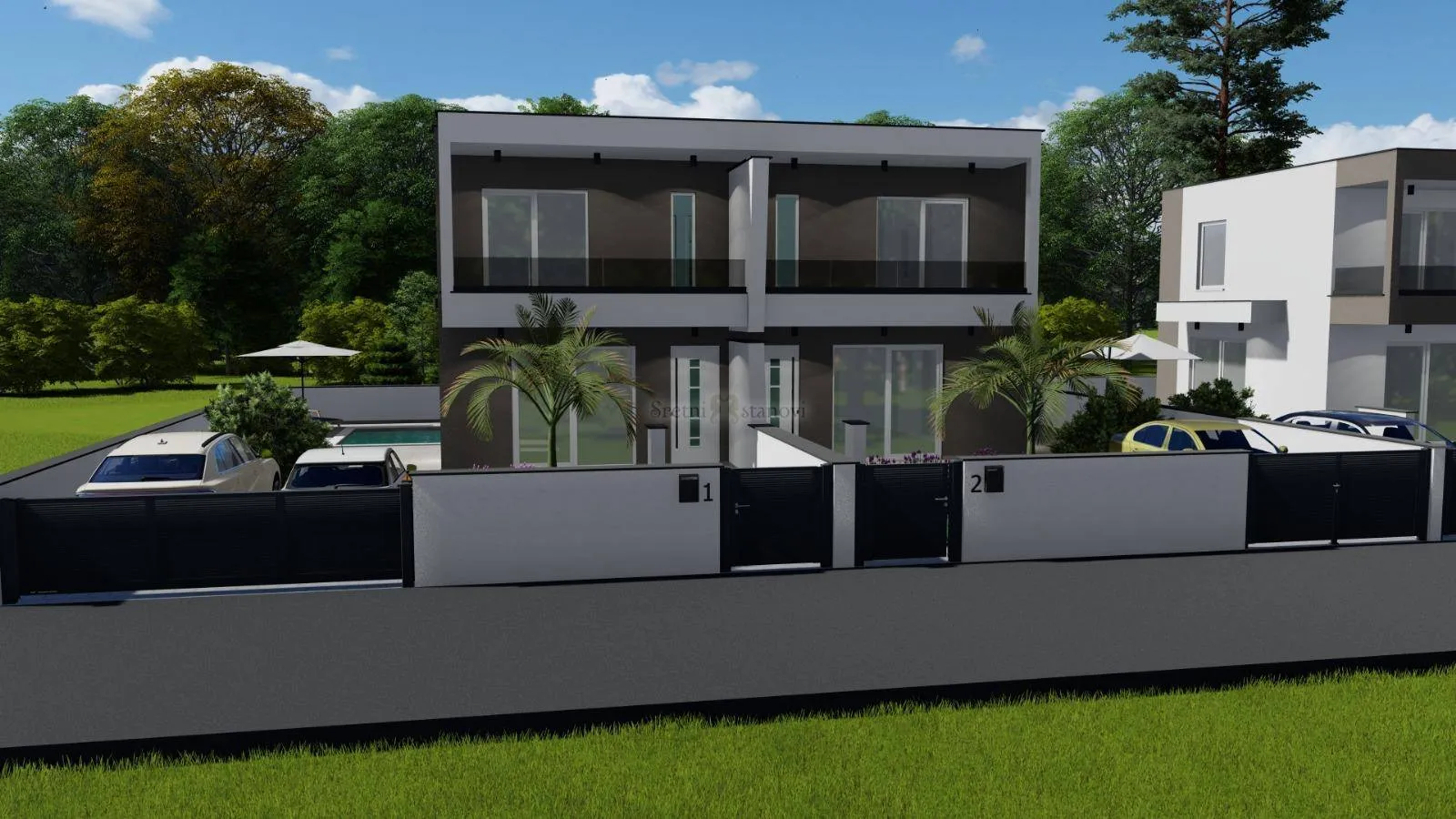 Stan u modernoj kući s bazenom, novogradnja, blizina Zadra - cover