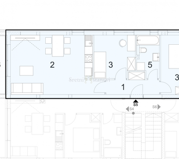 Stan apartman Mandre, 2S+DB, blizina mora - cover