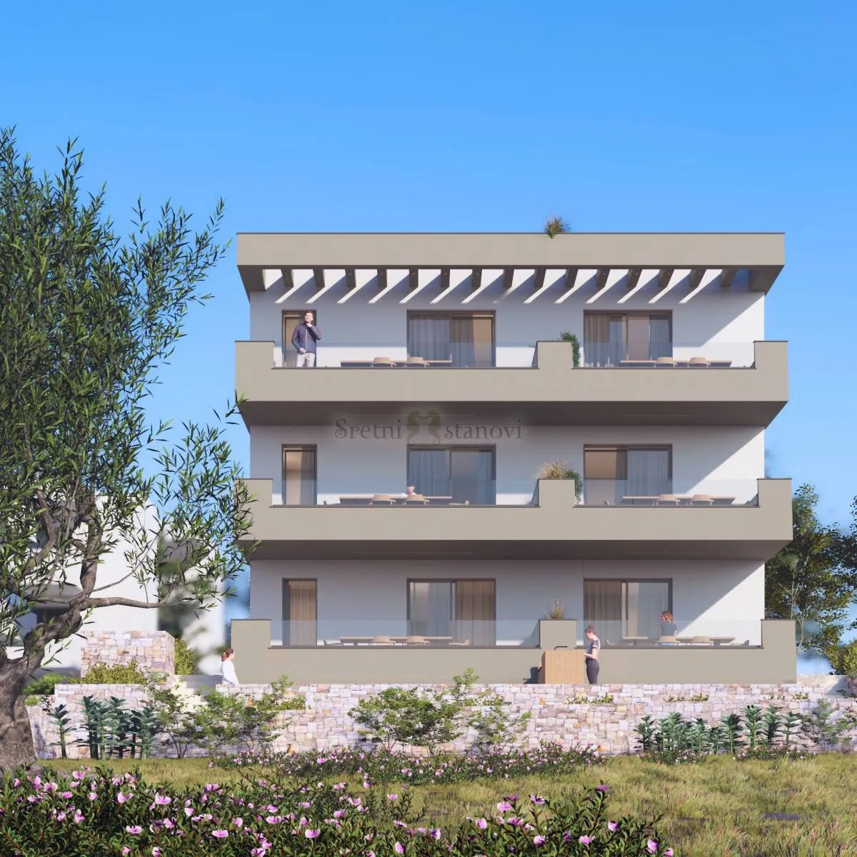 Stan Novalja, novogradnja, 2S + DB, penthouse - cover