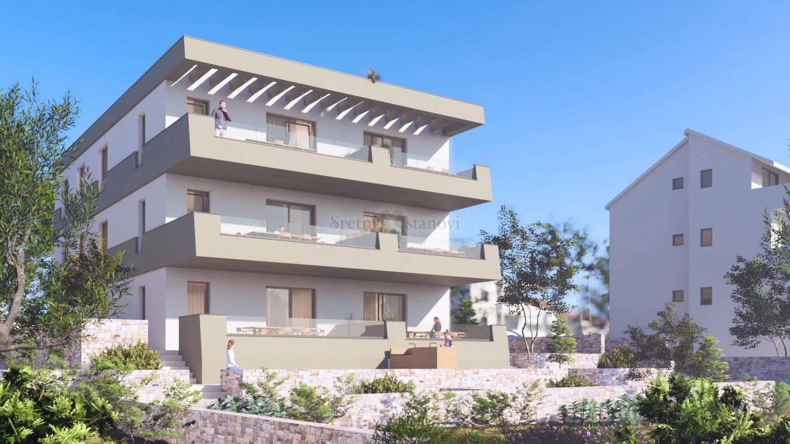 Apartman Novalja, 3S+DB, top lokacija, prizemlje s vrtom - cover