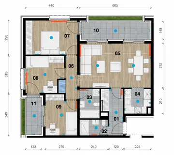 Stan Zagreb Črnomerec, Zapadni kolodvor 3S+DB četverosobni novogradnja - cover