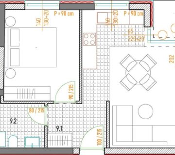 Stan: Vukovarska 222, Osijek, 43.97 m2, NOVOGRADNJA (prodaja) - cover