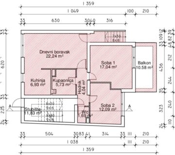 Stan: Zagreb (Jarun) BOROVCI, 79.00 m2, novogradnja (iznajmljivanje) - cover