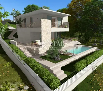 Kostrena - građevinski teren sa ishodovanom građevinskom dozvolom - cover