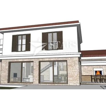 Otok Krk, Muraj - građevinsko zemljište 933 m2 sa projektom  - cover