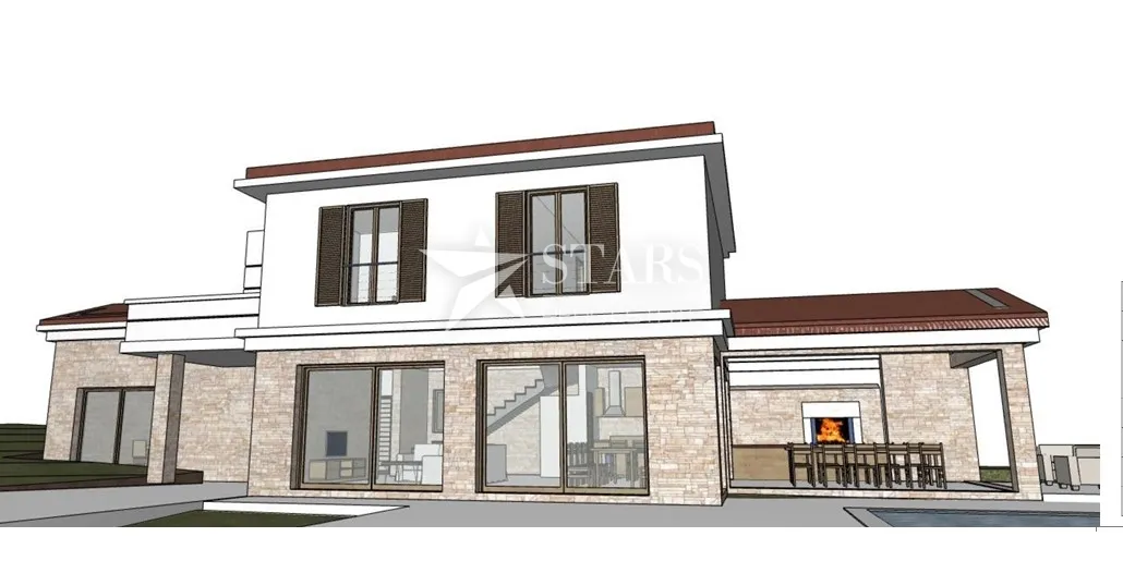 Otok Krk, Muraj - građevinsko zemljište 933 m2 sa projektom  - cover