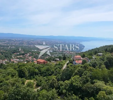 Matulji, Rukavac građevinsko zemljište 2205m2 pogled na more - cover