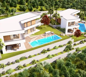 Opatija, Mošćenička Draga građevinski teren 966 m² s projektom za vilu - cover