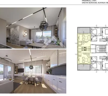 Dvoetažan stan 140m2, 5 soba, u centru - Vir, Centar - cover