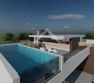 Penthouse sa bazenom, pogled na more - Zaton - Zaton, Nin