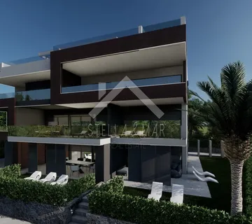Luksuzan apartman s vrtom, pogled na more - Zaton - cover