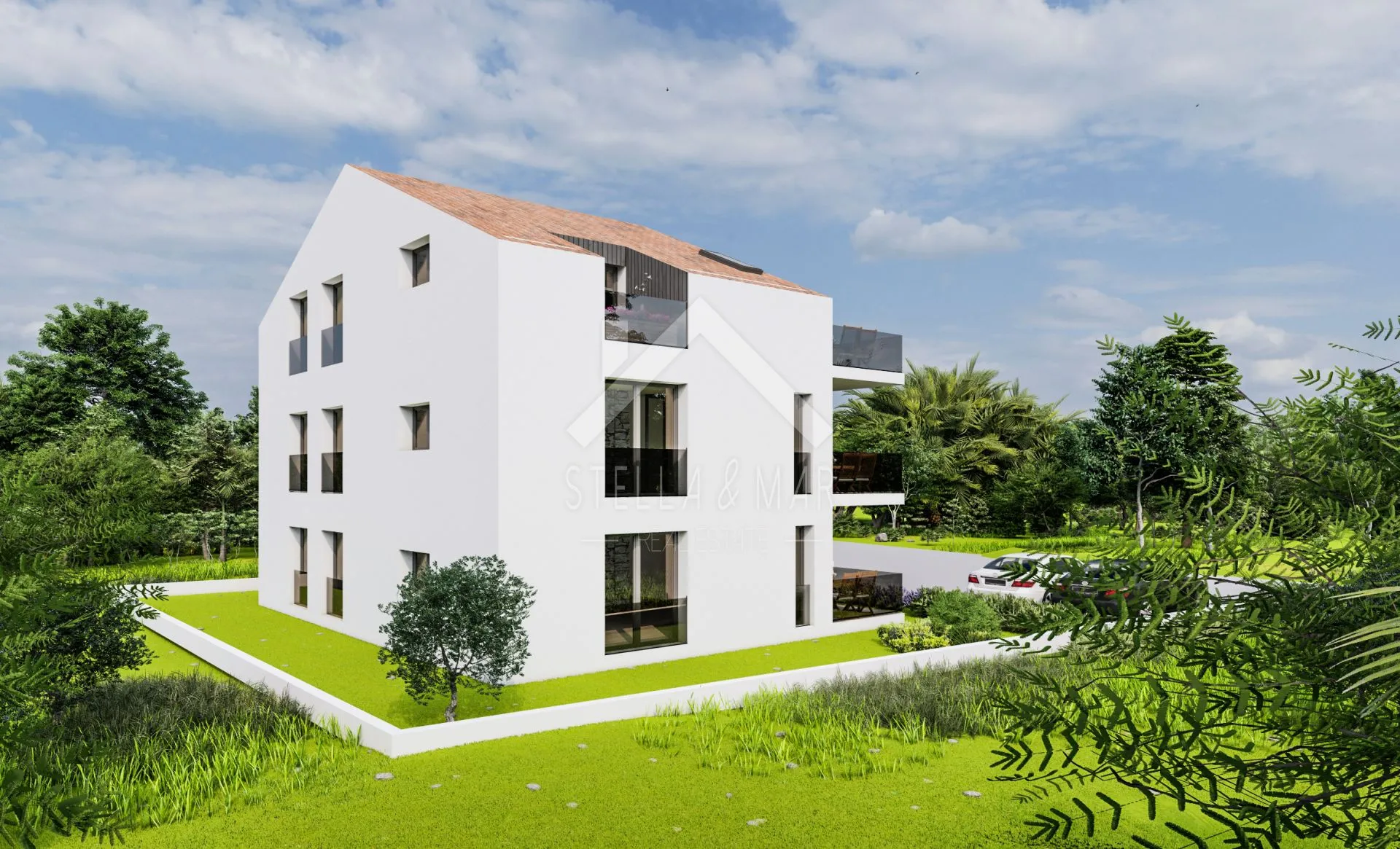 *Trosobni apartman u novogradnji, 100m do mora - Vrsi  - cover