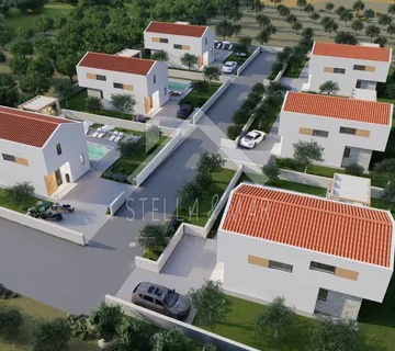 Projekt Rtina, za 6 vila s bazenom,pogled na more - Rtina - cover