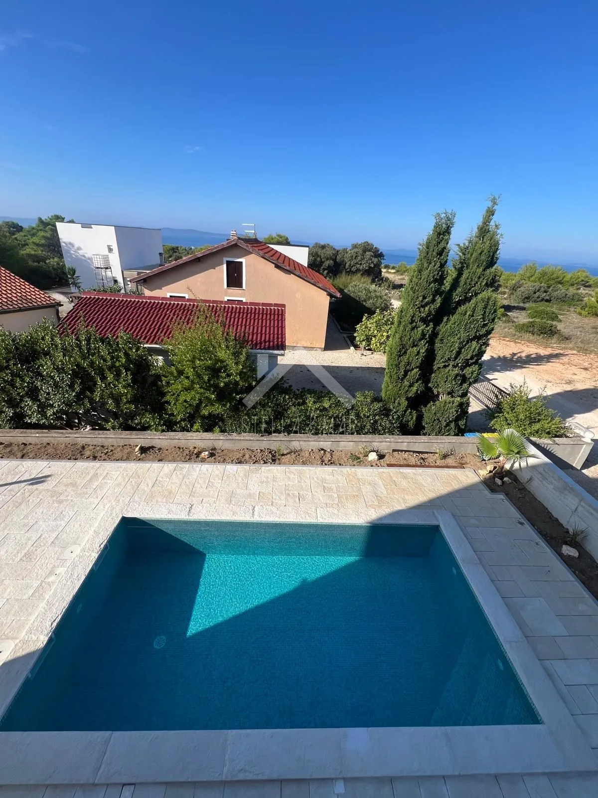 Novogradnja, POGLED! Dvojna kuća sa bazenom - Vir  - cover