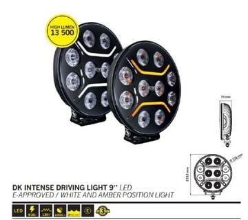 STRANDS DARK KNIGHT INTENSE 9″ DRIVING LIGHT LED - cover