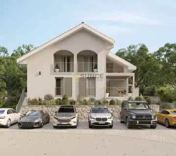 Malinska novi stan sa pogledom i vlastitim vrtom! - Milčetići, Malinska-Dubašnica