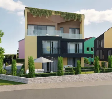 Otok KRK, grad Krk, novi moderan dvoetažan apartman s vrtom ! - Vrh, Krk