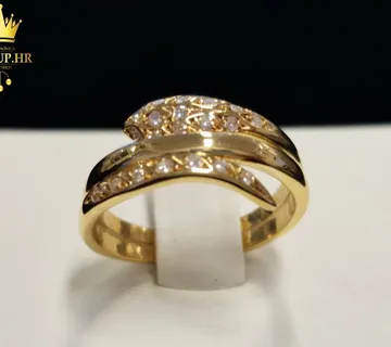 ZLATNI PRSTEN S DIJAMANTIMA 0,20ct / R1, RATE ! - cover